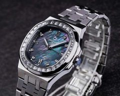 ĐỒNG HỒ NỮ CARNIVAL QUARTZ XÀ CỪ ĐEN 8160L2-VT-DK