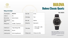 ĐỒNG HỒ NAM BULOVA BULOVA QUARTZ 96B276