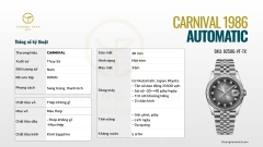 ĐỒNG HỒ NAM CARNIVAL AUTOMATIC 8250G-VT-TX