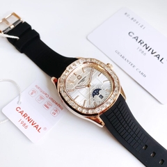 CARNIVAL 1986 AQUANUS ROSE GOLD AUTOMATIC WHITE 8113G2-VH-DCS-T