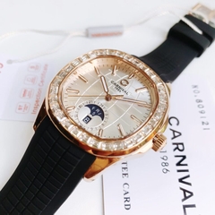 CARNIVAL 1986 AQUANUS ROSE GOLD AUTOMATIC WHITE 8113G2-VH-DCS-T