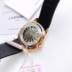 CARNIVAL 1986 AQUANUS ROSE GOLD AUTOMATIC WHITE 8113G2-VH-DCS-T