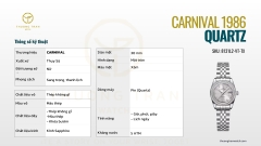 ĐỒNG HỒ NỮ CARNIVAL QUARTZ 8131L2-VT-TX