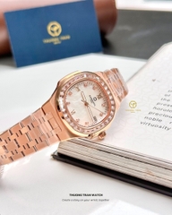 ĐỒNG HỒ NỮ CARNIVAL QUARTZ XÀ CỪ TRẮNG 8160L2-VH-TK