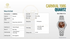 ĐỒNG HỒ NỮ CARNIVAL QUARTZ 8160L2-VT-N