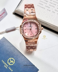 ĐỒNG HỒ NỮ CARNIVAL QUARTZ XÀ CỪ HỒNG 8160L2-VH-HK