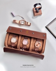 ĐỒNG HỒ NỮ CARNIVAL QUARTZ XÀ CỪ HỒNG 8160L2-VH-HK