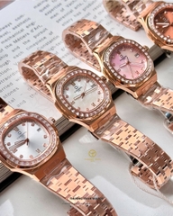 ĐỒNG HỒ NỮ CARNIVAL QUARTZ XÀ CỪ TRẮNG 8160L2-VH-TK