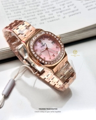 ĐỒNG HỒ NỮ CARNIVAL QUARTZ XÀ CỪ HỒNG 8160L2-VH-HK