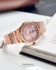 ĐỒNG HỒ NỮ CARNIVAL QUARTZ XÀ CỪ HỒNG 8160L2-VH-HK