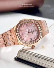 ĐỒNG HỒ NỮ CARNIVAL QUARTZ XÀ CỪ HỒNG 8160L2-VH-HK