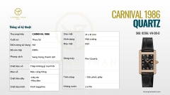 ĐỒNG HỒ NỮ CARNIVAL QUARTZ 8236L-VH-DD-D