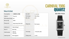 ĐỒNG HỒ NỮ CARNIVAL QUARTZ 8236L-VT-DD-D