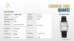 ĐỒNG HỒ NỮ CARNIVAL QUARTZ 8236L-VT-DD-T