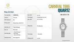 ĐỒNG HỒ NỮ CARNIVAL QUARTZ 8237L-VT-TK
