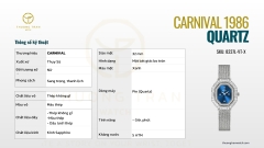 ĐỒNG HỒ NỮ CARNIVAL QUARTZ 8237L-VT-X