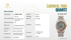 ĐỒNG HỒ NỮ CARNIVAL QUARTZ 8250L-CH-DK