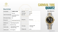 ĐỒNG HỒ NỮ CARNIVAL QUARTZ 8250L-CV-D