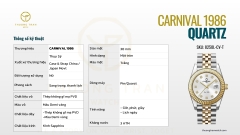 ĐỒNG HỒ NỮ CARNIVAL QUARTZ 8250L-CV-T