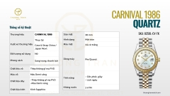 ĐỒNG HỒ NỮ CARNIVAL QUARTZ 8250L-CV-TK