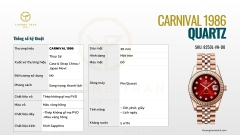 ĐỒNG HỒ NỮ CARNIVAL QUARTZ 8250L-VH-DO