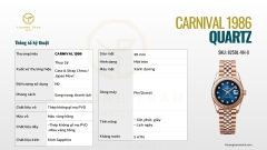 ĐỒNG HỒ NỮ CARNIVAL QUARTZ 8250L-VH-X