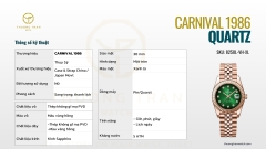 ĐỒNG HỒ NỮ CARNIVAL QUARTZ 8250L-VH-XL