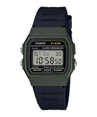 ĐỒNG HỒ NAM CASIO QUARTZ F-91WM-3ADF