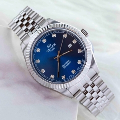 ĐỒNG HỒ NAM GEMAX GP3008BU XANH ĐẠI DƯƠNG CUỐN HÚT DÀNH CHO MẠNG THỦY