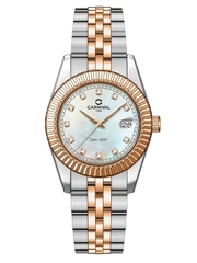 ĐỒNG HỒ NỮ CARNIVAL QUARTZ XÀ CỪ TRẮNG 8131L-CH-TK