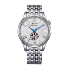 CITIZEN SUNSHINE AND LUNA OPEN HEART AUTOMATIC WHITE NH9130-84A