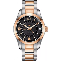 LONGINES CONQUEST CLASSIC GMT ROSE GOLD 18K L2.799.5.56.7