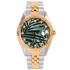 OLYM PIANUS SPORTMASTER QUARTZ LÁ CỌ XANH OP89322G-658