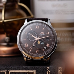 ORIENT CLASSIC SUN AND MOON GEN 8 AUTOMATIC BROWN RA-AK0804Y10B (RA-AK0804Y)