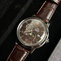 ORIENT CLASSIC SUN AND MOON GEN 8 AUTOMATIC BROWN RA-AK0804Y10B (RA-AK0804Y)