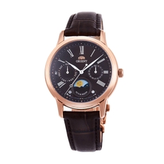 ĐỒNG HỒ NỮ ORIENT CLASSIC SUN AND MOON QUARTZ BROWN RA-KA0002Y10A