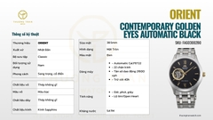 ORIENT CONTEMPORARY GOLDEN EYES AUTOMATIC BLACK FAG03002B0 (SAG03002B0) (AG03002B)