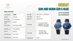ORIENT SUN AND MOON GEN 6 BLUE RA-AS0103A10B & RA-KB0004A10B