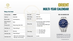 ĐỒNG HỒ NAM ORIENT MULTI-YEAR CALENDAR RA-BA0003L10B