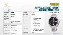 ORIENT REVIVAL SEEKING (ORIENT SK) AUTOMATIC BLUE RA-AA0B03L19B (RN-AA0B03L)