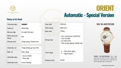 ĐỒNG HỒ NỮ ORIENT PHIÊN BẢN ĐẶC BIỆT RA-AG0729S30B