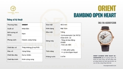 ĐỒNG HỒ ORIENT BAMBINO OPEN HEART RA-AG0001S30B