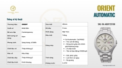 ORIENT AUTOMATIC RA-AB0F12S19B (BẢO HÀNH QUỐC TẾ)