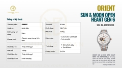 ORIENT SUN & MOON OPEN HEART GEN 6 RA-AS0101S10B