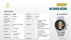 ORIENT SK DIVER RETRO RA-AA0B01G19B ( RN-AA0B01G )
