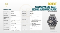 ORIENT CONTEMPORARY SMALL SECOND AUTOMATIC BLACK RA-AR0002B10B (RN-AR0002B )