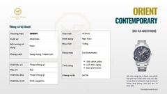 ĐỒNG HỒ NAM ORIENT CONTEMPORARY RA-AK0311N30B