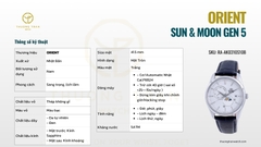 ORIENT SUN & MOON GEN 5 RA-AK0310S10B ( RA-AK0310S00C ) ( RN-AK0305S )
