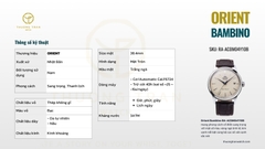 ĐỒNG HỒ NAM ORIENT BAMBINO RA-AC0M04Y10B