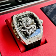 BONEST GATTI GHOST DRAGON STAR AUTOMATIC SILVER DIAMOND BG5605-A1